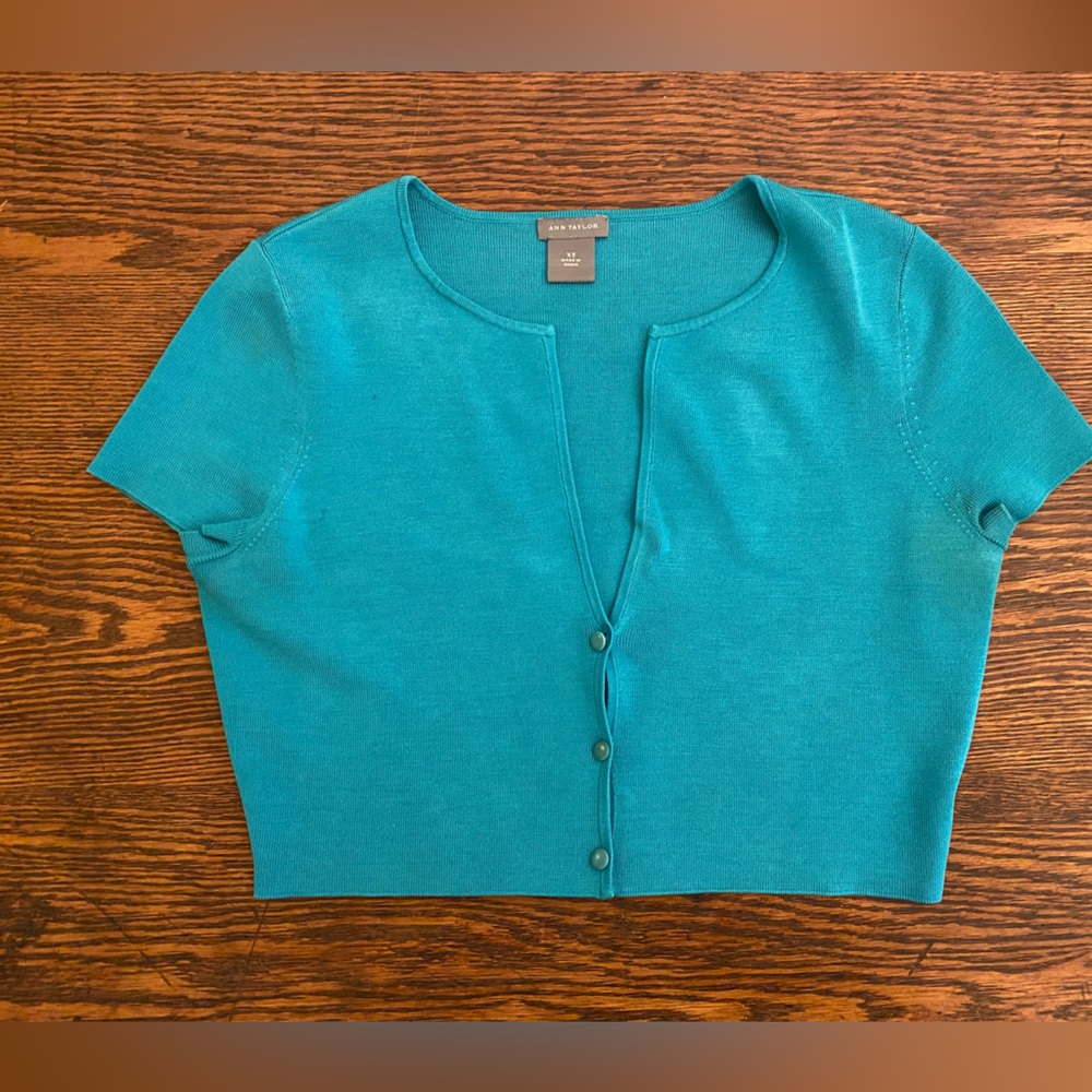 Turquoise Ann Taylor Shrug